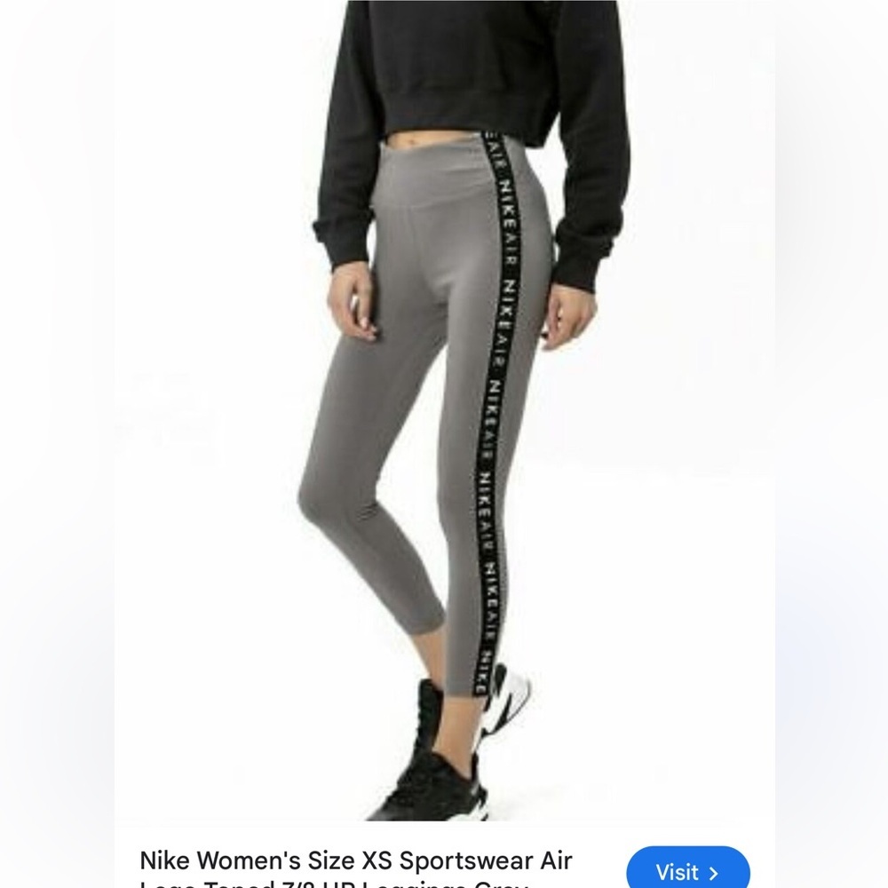 Nike sportswear air logo legging size medium grey